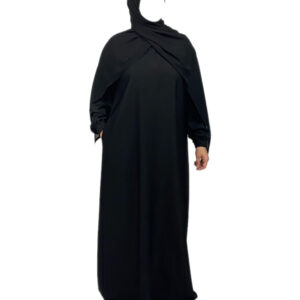 Wide Abaya With Zip & Collar