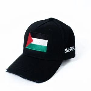 We Stand with Palestine - Black Full Fabric Cap