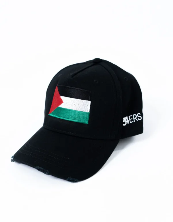 We Stand with Palestine - Black Full Fabric Cap