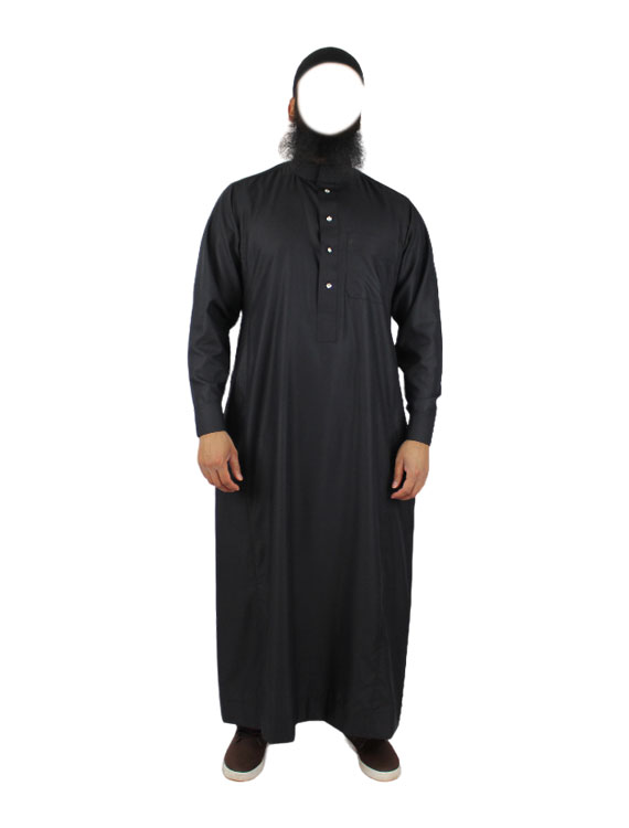 Black Thobes With Collar