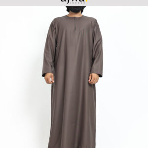 New Brown Omani Jubba Thobe - AlKhalifa