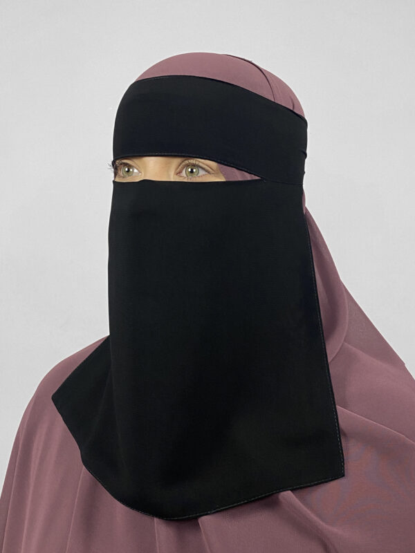 Short 1 Layer Niqab | No Pinch