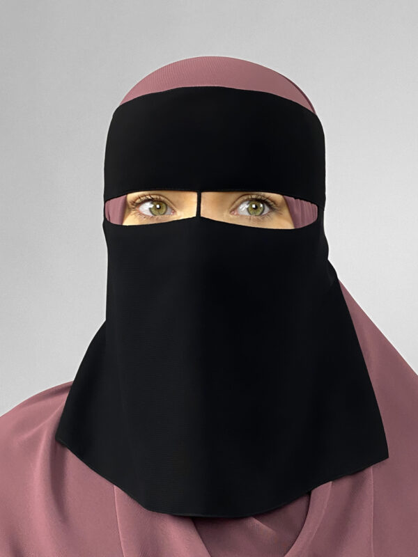 Extra Short 1 Layer Niqab | Thin Nose String